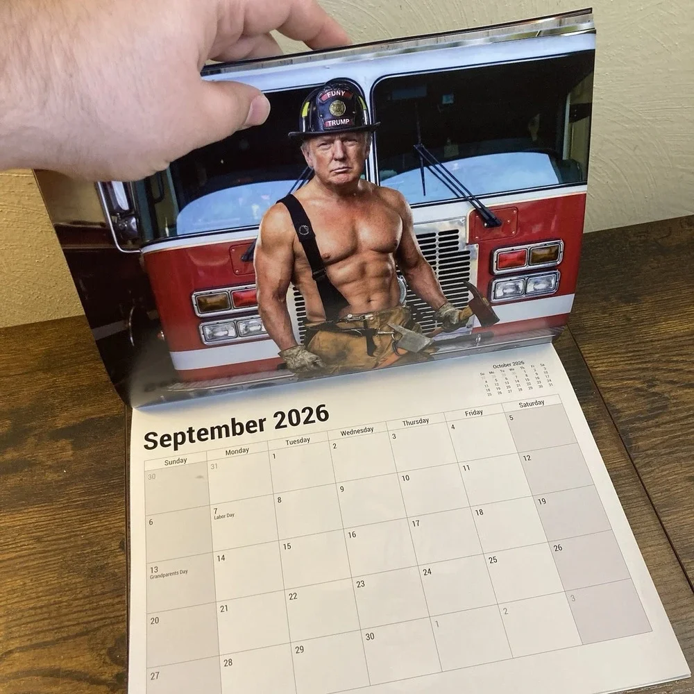 Sexy Trump 2026 Calendar AI‎ Parody